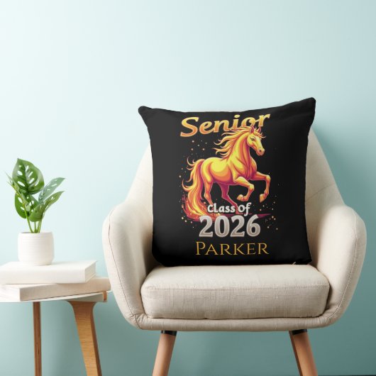 シニア2026ファイアホース中国の〔占星術の〕十二宮図パーソナライズされた クッション (椅子)