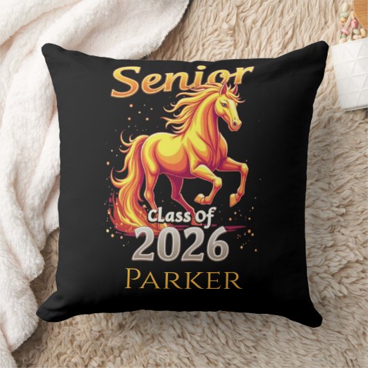 シニア2026ファイアホース中国の〔占星術の〕十二宮図パーソナライズされた クッション (ブランケット)