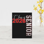 シニア2026卒業私のクラスの最後の最初の日 カード (黄色い花)