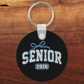 シニア2026卒業花のパターン キーホルダー (正面)