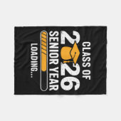 シニア2026 Cl Of 2026 Seniors卒業2026 Sen フリースブランケット (正面(横))