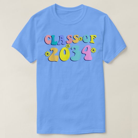 シニア2034卒業クラスの最後の初日 Tシャツ (デザイン正面)