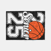 シニア25卒業スキットルおもしろいプレイヤーCl Of 20 フリースブランケット (正面(横))