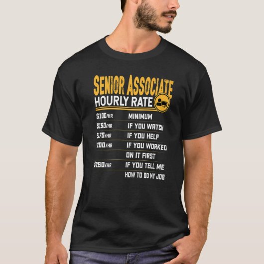 シニア・アソシエイト時給シニアアシスタント Tシャツ (正面)