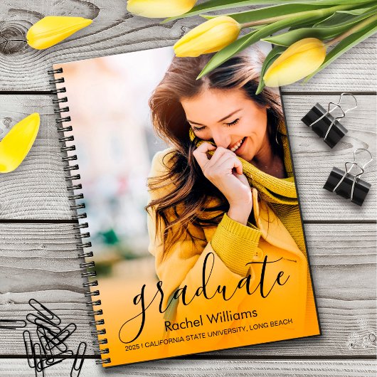 シニア・イヤー・ノートブック | 写真卒業ギフト ノートブック