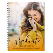 シニア・イヤー・ノートブック | 写真卒業ギフト ノートブック (正面)