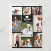 シニア・イヤー・フレンズ写真コラージュ卒業カード (正面)