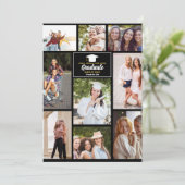 シニア・イヤー・フレンズ写真コラージュ卒業カード (スタンド正面)