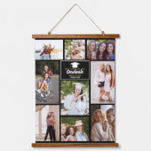 シニア・イヤー・フレンズ写真コラージュ2023卒業 吊り下げ型タペストリー (正面)