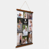 シニア・イヤー・フレンズ写真コラージュ2023卒業 吊り下げ型タペストリー (傾斜あり)