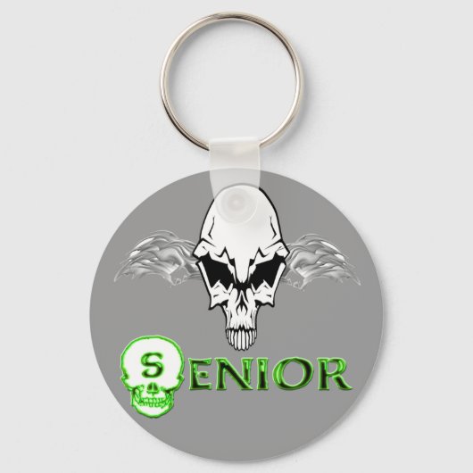 シニア – スカルウィング キーホルダー (正面)