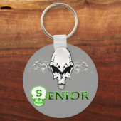 シニア – スカルウィング キーホルダー (正面)