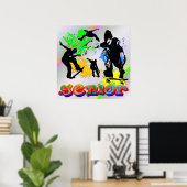 シニア – スケートボードポスター ポスター (ホームオフィス)