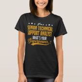シニア・テクニカル・サポート・アナリスト Tシャツ (正面)