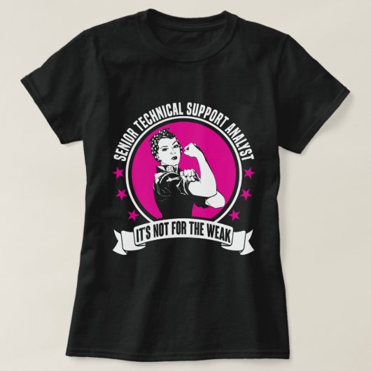 シニア・テクニカル・サポート・アナリスト Tシャツ (デザイン正面)