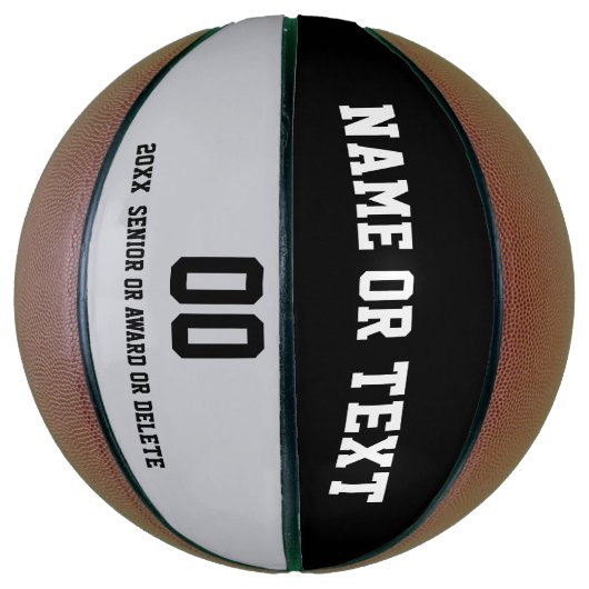 シニア・ナイト・バスケットボール・ギフト・アイディアパーソナライズされた、 バスケットボール (縦)