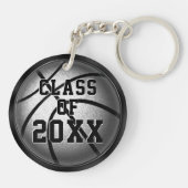 シニア·ナパーソナライズされたイト·バスケットボール·ギフト·アイディア キーホルダー (裏面)