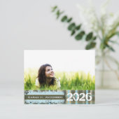 シニア・フォト・スチームパンク卒業 インビテーションポストカード (スタンド正面)