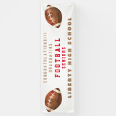 シニア・フットボール・バナー卒業 横断幕 (縦)