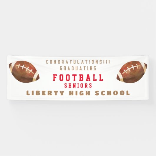 シニア・フットボール・バナー卒業 横断幕 (横)