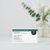 シニア・ヘルスケア・センターの成長コンサルタント 名刺 (スタンド正面)