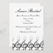 シニア・ミュージック・リサイタル 招待状 (正面/裏面)