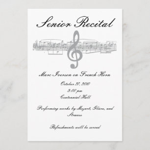 シニア・ミュージック・リサイタル 招待状
