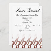 シニア・ミュージック・リサイタル 招待状 (正面/裏面)