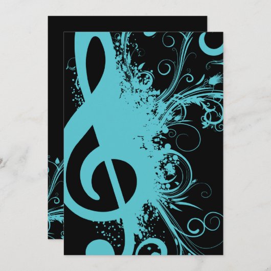 シニア・ミュージック・リサイタル 招待状 (正面/裏面)