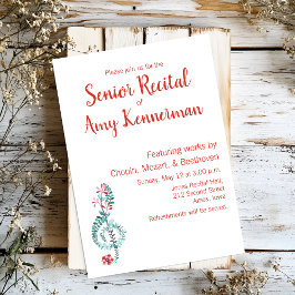シニア・ミュージック・リサイタル 招待状