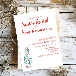 シニア・ミュージック・リサイタル 招待状