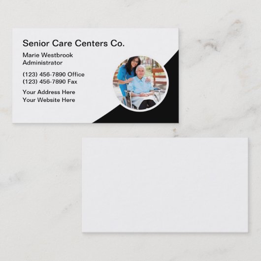 シニア·メディ気にカル·テーマ 名刺 (正面/裏面)