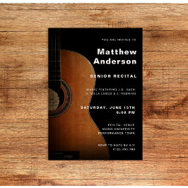 シニア・リサイタル・ギター・ミュージック・コンサーモダント 招待状