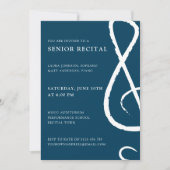 シニア・リサイタル・トレブルクレフ、 音符記号・コンサーモダント 招待状 (正面)