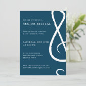 シニア・リサイタル・トレブルクレフ、 音符記号・コンサーモダント 招待状 (スタンド正面)