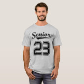 シニア、2023年クラスユニセックススポーティTシャツ Tシャツ (正面フル)