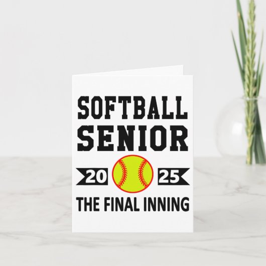 シニアCl Of 2025 Softllシニア夜間卒業P カード (正面)