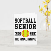 シニアCl Of 2025 Softllシニア夜間卒業P カード (黄色い花)