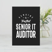 シニアIt監査人の役職ギフト サンキューカード (スタンド正面)