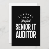 シニアIt監査人の役職ギフト サンキューカード (正面/裏面)