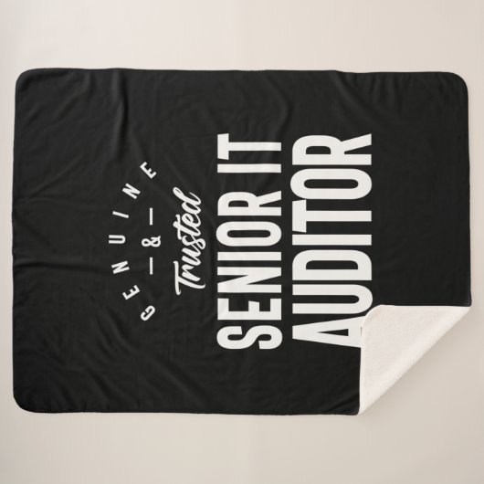 シニアIt監査人の役職ギフト シェルパブランケット (正面(横))