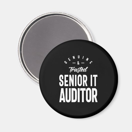 シニアIt監査人の役職ギフト マグネット (正面/裏面)