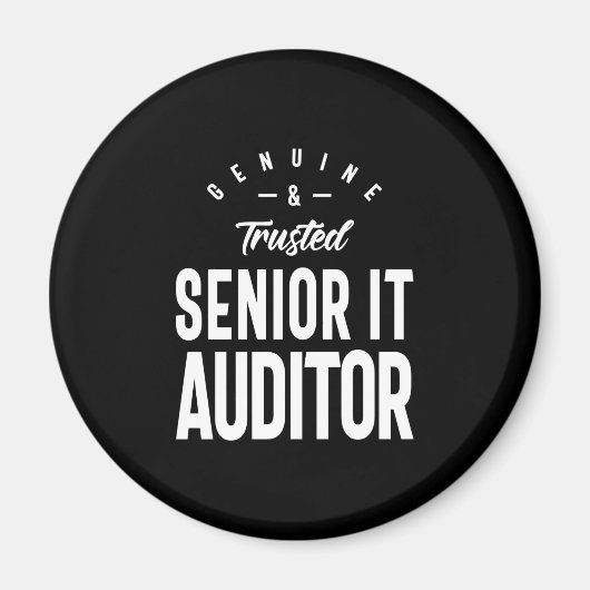 シニアIt監査人の役職ギフト マグネット (正面)