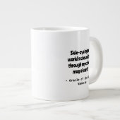 シニカルなコーヒーのユーモアのパーソナライズのマグカップ ジャンボコーヒーマグカップ (正面右)