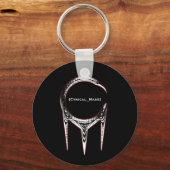 シニカルなマスキーチェーンブラック キーホルダー (正面)