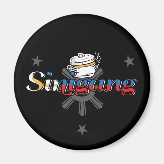 シニガングフィリピンフィリピン料理 マグネット (正面)