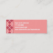 シニガーリーア写真シニアプロファイルカード スキニー名刺 (裏面)