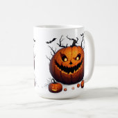 シニスターなジャック・オ・ランタン🎃 コーヒーマグカップ (正面右)