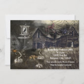 シニスターアベニューホラーハローウィンパーティ招待状 招待状 (裏面)