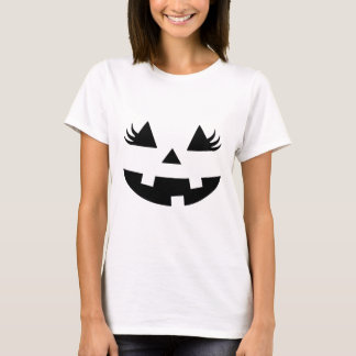 シニスターハロウィーンパンプキン顔デザインと悪 Tシャツ